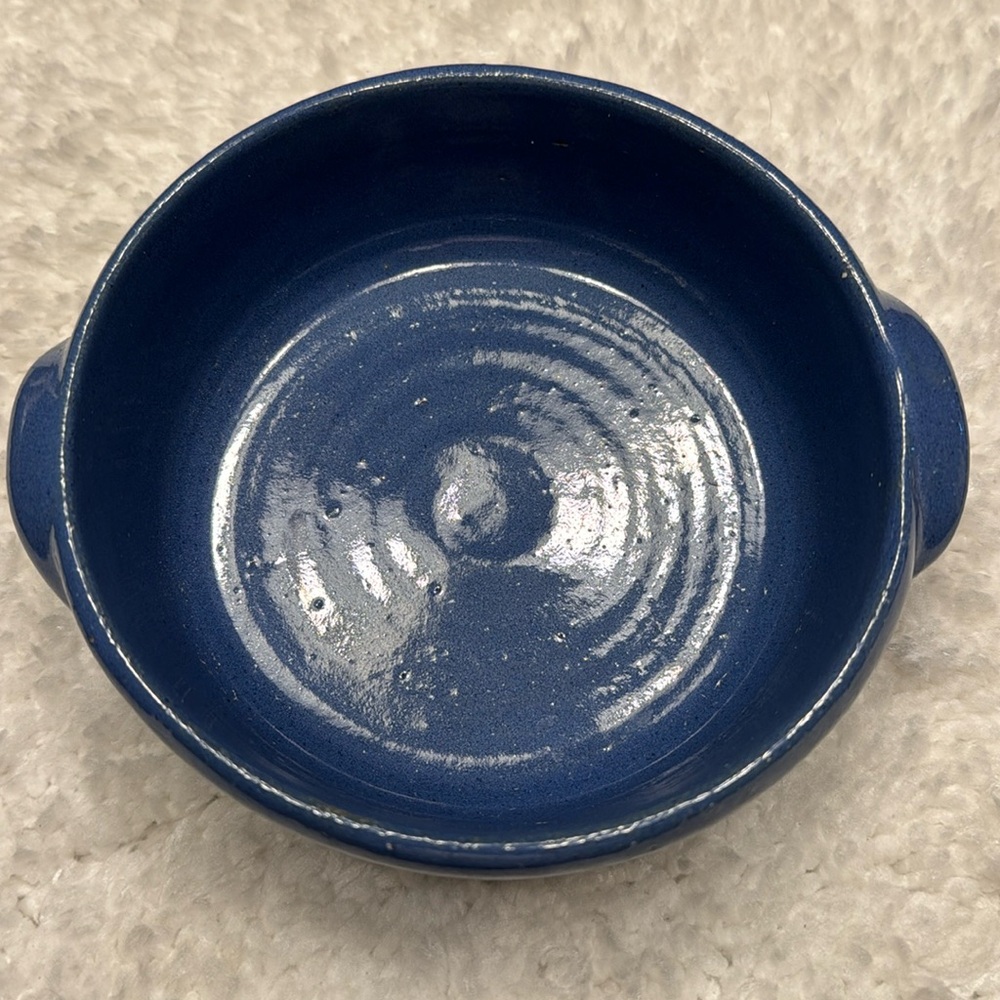 Kentucky Bybee blue pottery bowl.